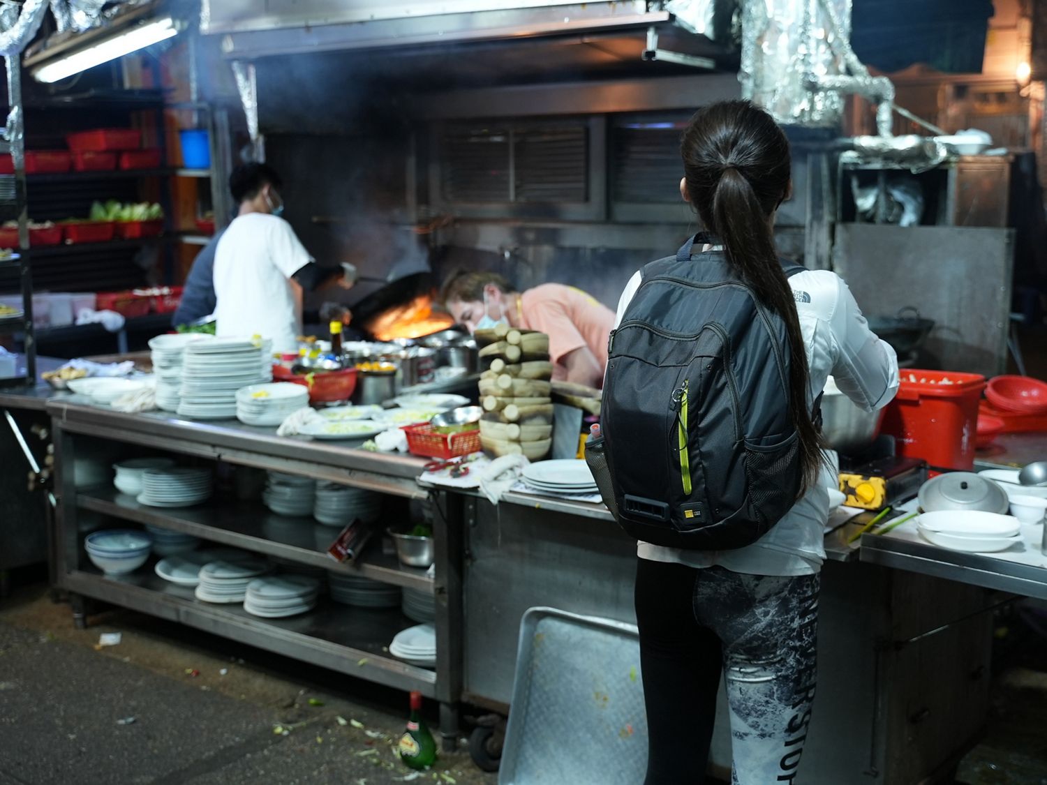 Melody Cheng in a kitchen in Hong Kong